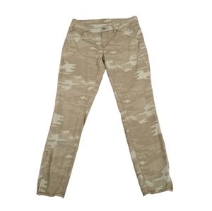Loft Modern Skinny Ankle Green Camouflage Jeans Size 27/4